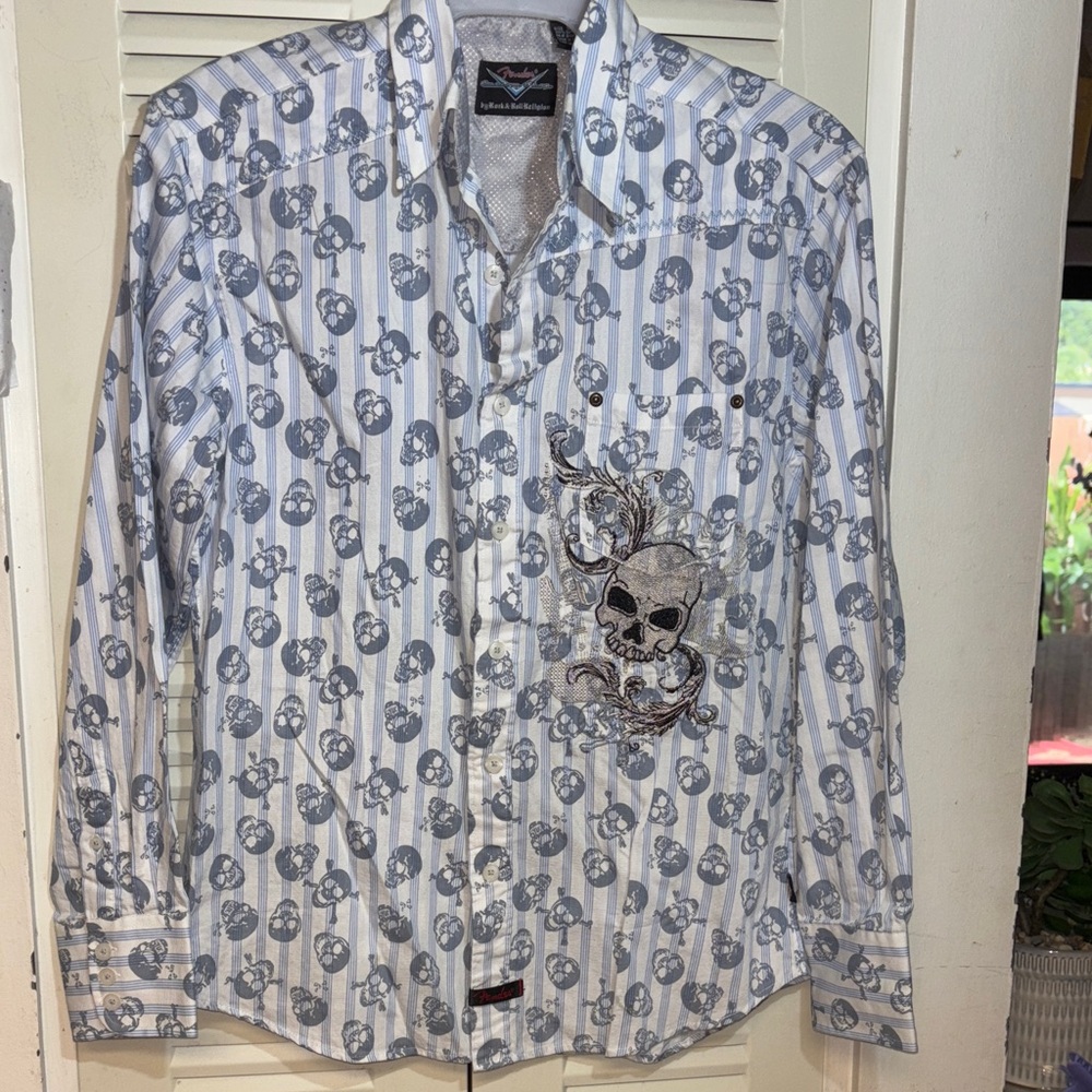 Fender L/S Cotton Button-Down Skull Shirt
